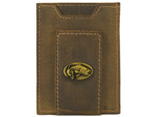 Load image into Gallery viewer, Bass Vintage Tan Leather Magnetic Front Pocket Wallet