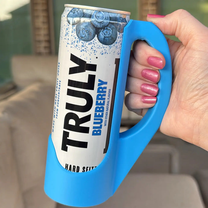 Skinny Can Handle Holder in Blue