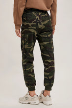 Load image into Gallery viewer, Camo Cargo Jogger Pants