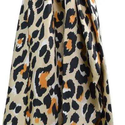 Scrunchie Scarf in Light Leopard