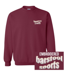 Barstool Sports Wavy Embroidered Crewneck