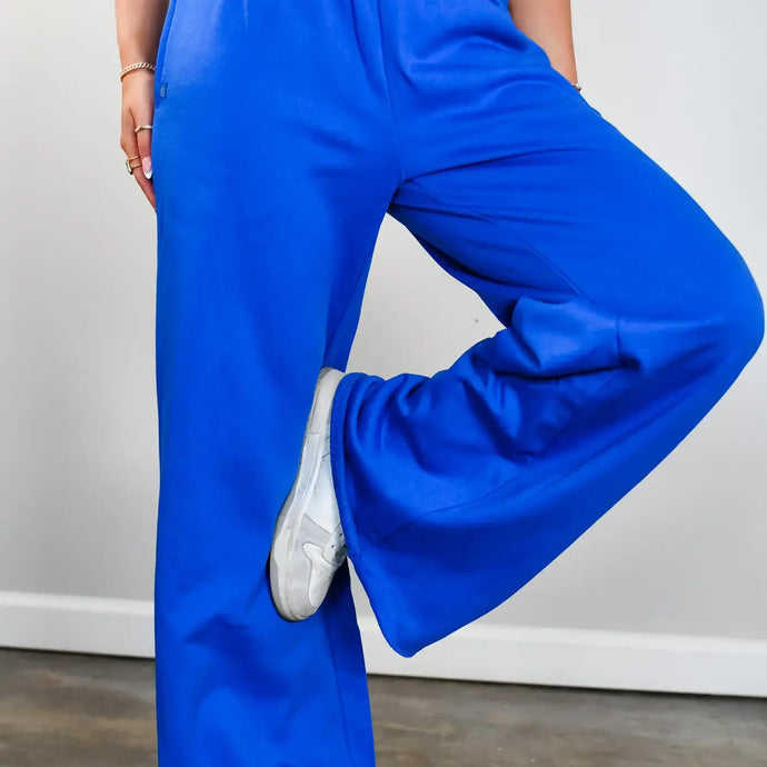 Baseline Straight Leg Sweats in Royal Blue