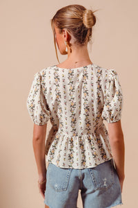 What Do I Do Floral Blouse Top