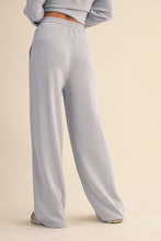Load image into Gallery viewer, Just Because Soft Air Scuba Wide Leg Pants in Blue