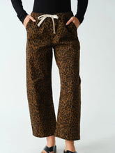 Load image into Gallery viewer, Hear That Leopard Lounge Wide-Leg Pants in Brown Leopard