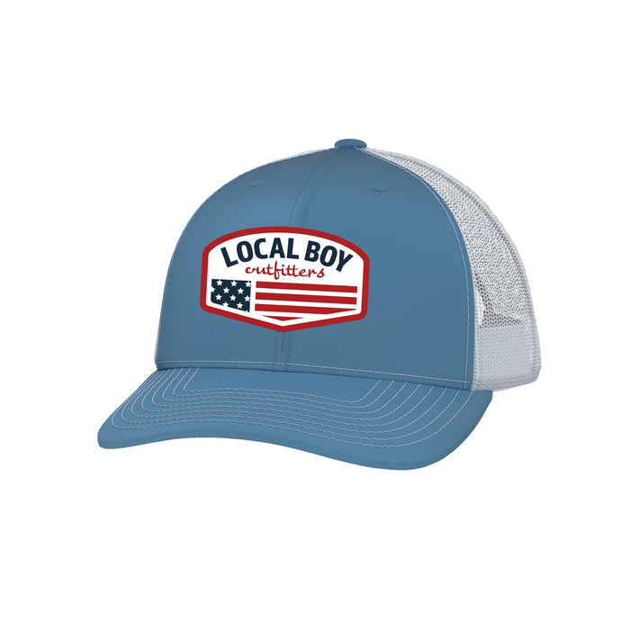 Local Boy Youth Flag Badge Trucker Hat