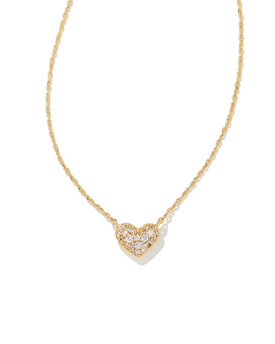 Kendra Scott Ari Pave Crystal Heart Necklace