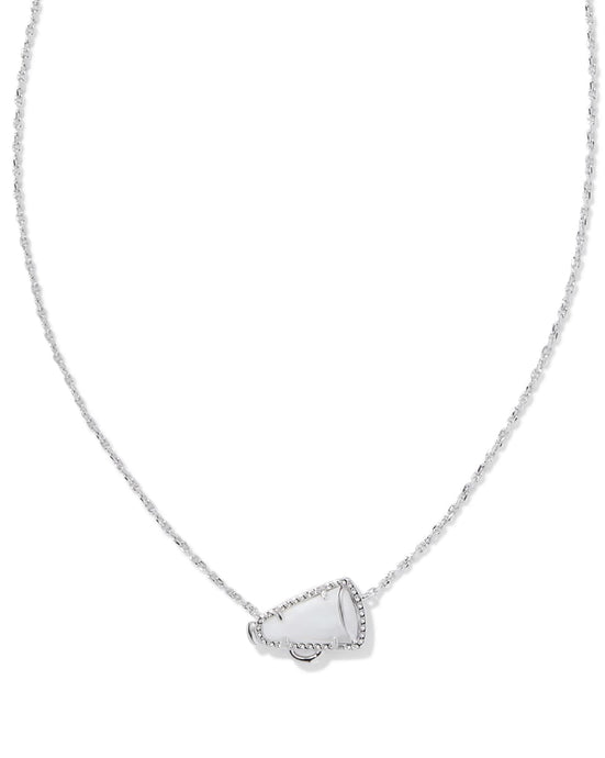 Kendra Scott Silver Cheer Pendant Necklace in White MOP