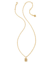 Load image into Gallery viewer, Kendra Scott Gold Crystal Letter Pendant Necklace