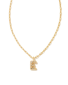 Kendra Scott Gold Crystal Letter Pendant Necklace