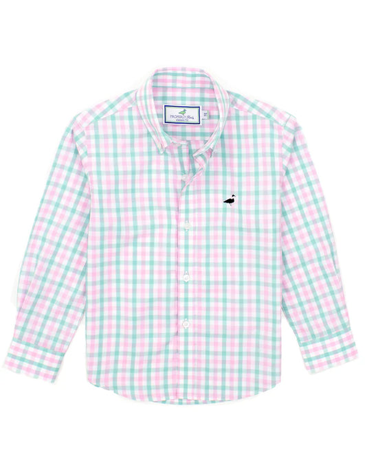 Properly Tied Boys Seasonal Sportshirt in Rosemary