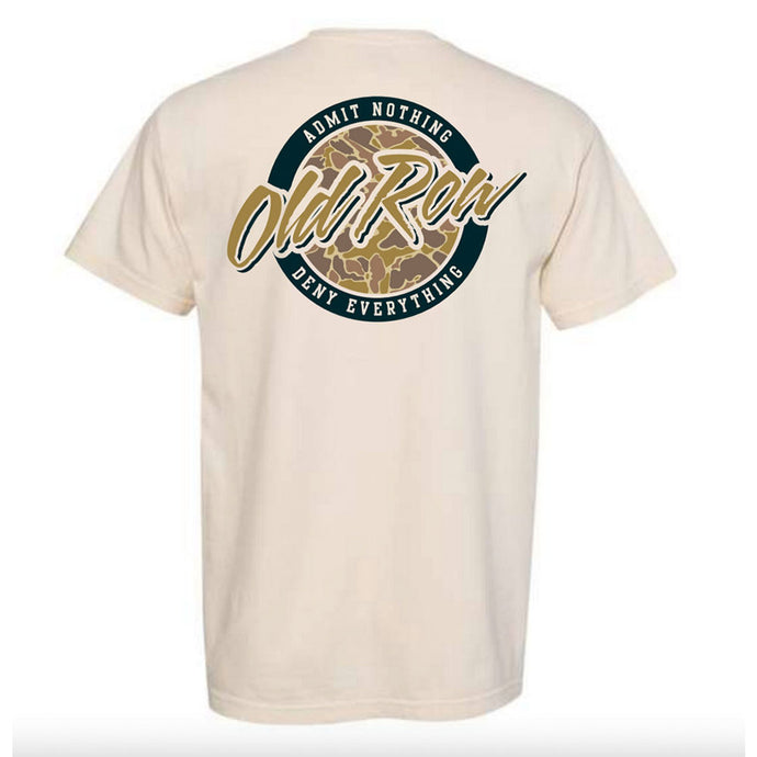 Old Row Outdoors 80s Camo SS Pocket Tee in Ivory