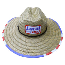 Load image into Gallery viewer, Local Boy Palm Breeze Hat in Red White and Blue