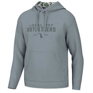 Local Boy Youth Poly Fleece Hoodie in Light Slate