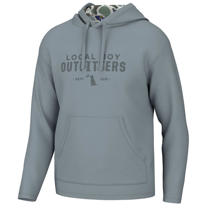 Local Boy Youth Poly Fleece Hoodie in Light Slate
