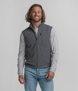 Southern Shirt Co. Basecamp Fleece Vest in Granite
