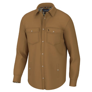 Local Boy Sportsman's Shacket in Rustic Oak