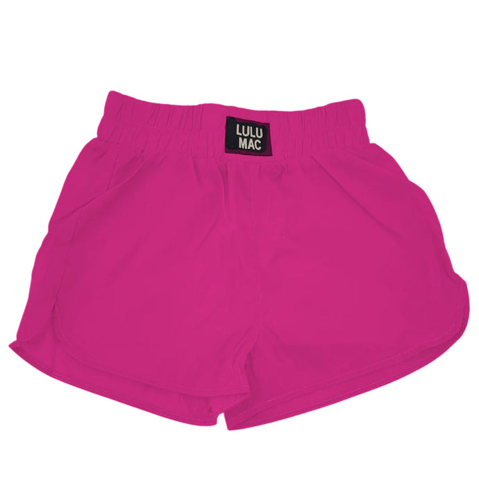 Lulu Mac Youth Solid Shorts in Hot Pink