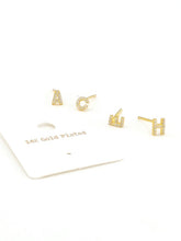 Load image into Gallery viewer, Mini Initial 14k Post