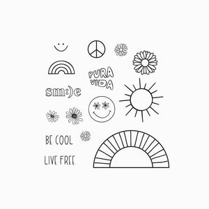 Puravida Temporary Tattoo