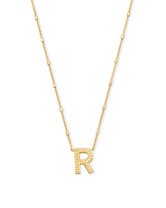 Letter Pendant Necklace - Gold