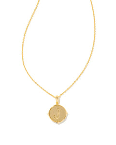 Kendra Scott Letter Disc Reversible Pendant Necklace