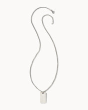 Load image into Gallery viewer, Kendra Scott Men&#39;s Dog Tag Necklace Oxidized Silver