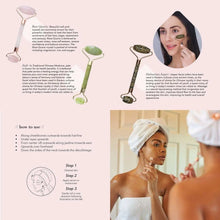 Load image into Gallery viewer, Rose Quartz Crystal Facial Roller